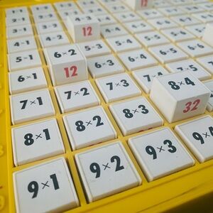 Yellow Multiplication Learning Board